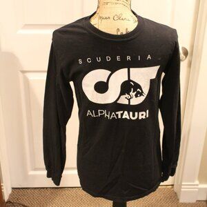 Scuderia AlphaTauri F1 Men's Logo Long Sleeve -Black and White